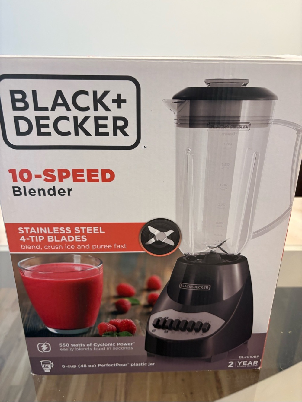 Black & Decker Black 10-Speed Countertop Blender